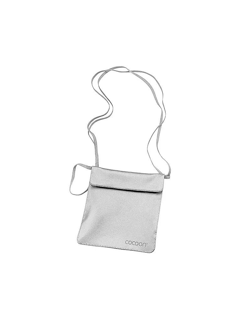 COCOON | Portefeuille Secret en Soie pour Passeport | Gris clair