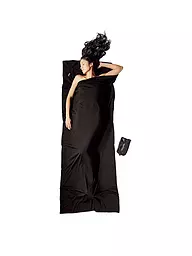 COCOON | Reiseschlafsack Travelsheet Merino 19x12cm 600g | Noir