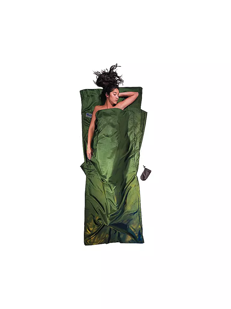 COCOON | Reiseschlafsack Travelsheet Seide | Vert
