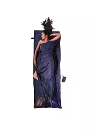 COCOON | Reiseschlafsack Travelsheet Seide/Baumwolle 14,5x7,5cm 220g | Bleu