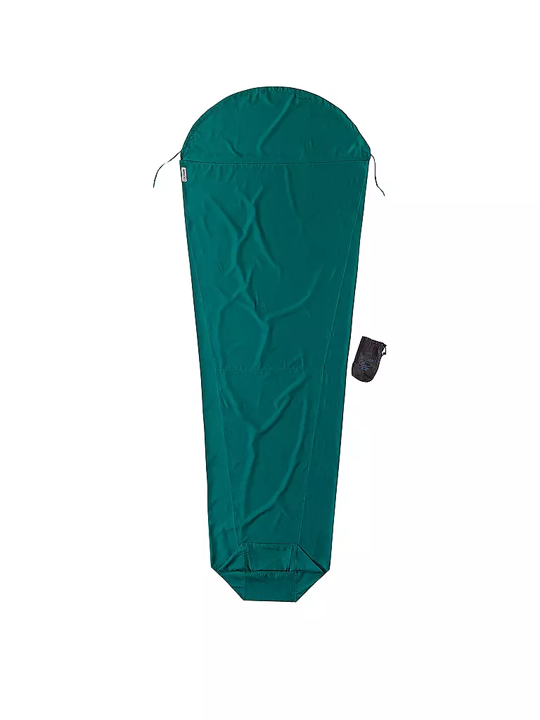 COCOON | Sac de couchage intérieur Mummyliner en microfibre | Vert foncé