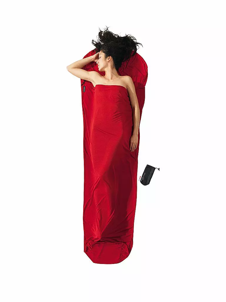 COCOON | Sac de couchage intérieur Mummyliner Radiator Thermolite 16x10cm 370g | Rouge