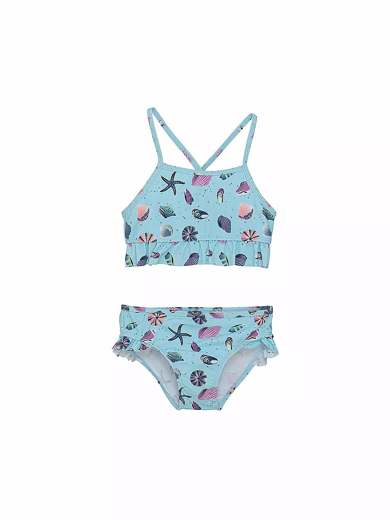 COLOR KIDS | Bikini fille à volants | Bleu clair