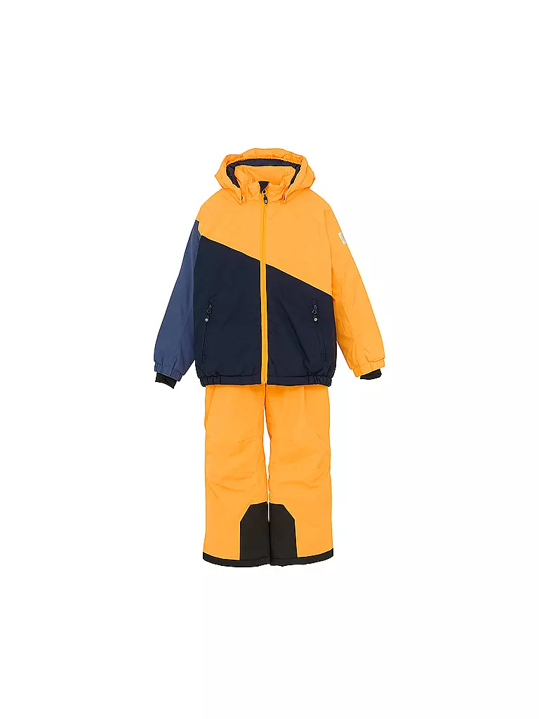 COLOR KIDS | Ensemble de combinaison de ski Colorblock pour enfants | Orange