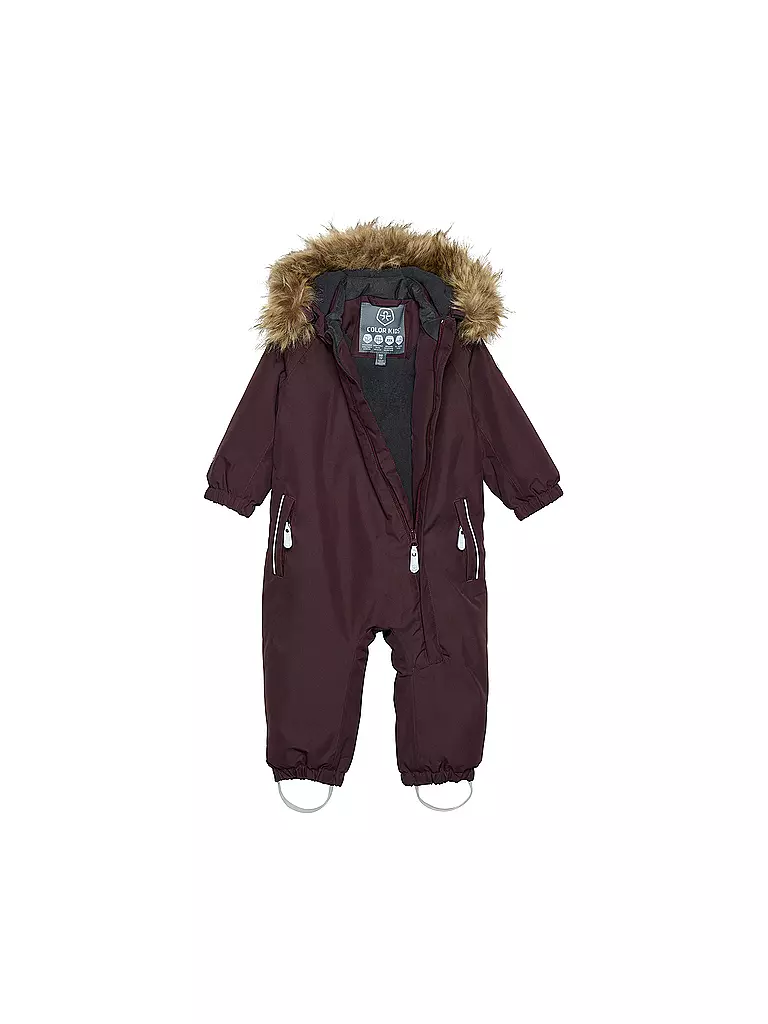 COLOR KIDS | Kinder Skioverall Fake Fur | Marron