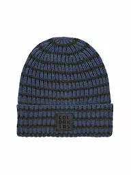 COLOR KIDS | Mütze Striped Pattern | Bleu foncé