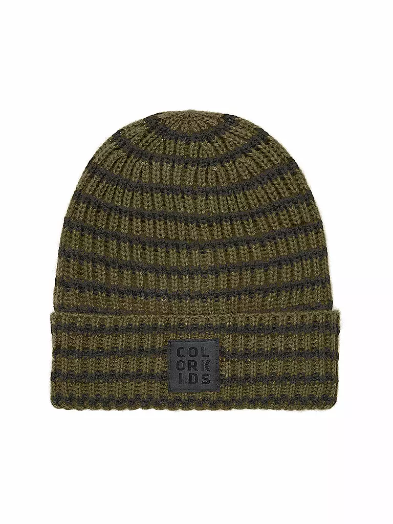 COLOR KIDS | Mütze Striped Pattern | Olive