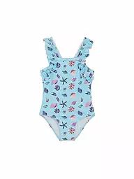 COLOR KIDS | Maillot de bain fille à volants | Bleu clair