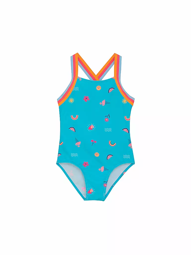 COLOR KIDS | Maillot de bain pour fille | Turquoise