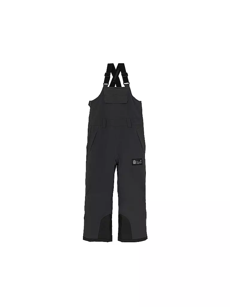COLOR KIDS | Pantalon de ski à bretelles pour fille, toutes coutures étanches | Noir