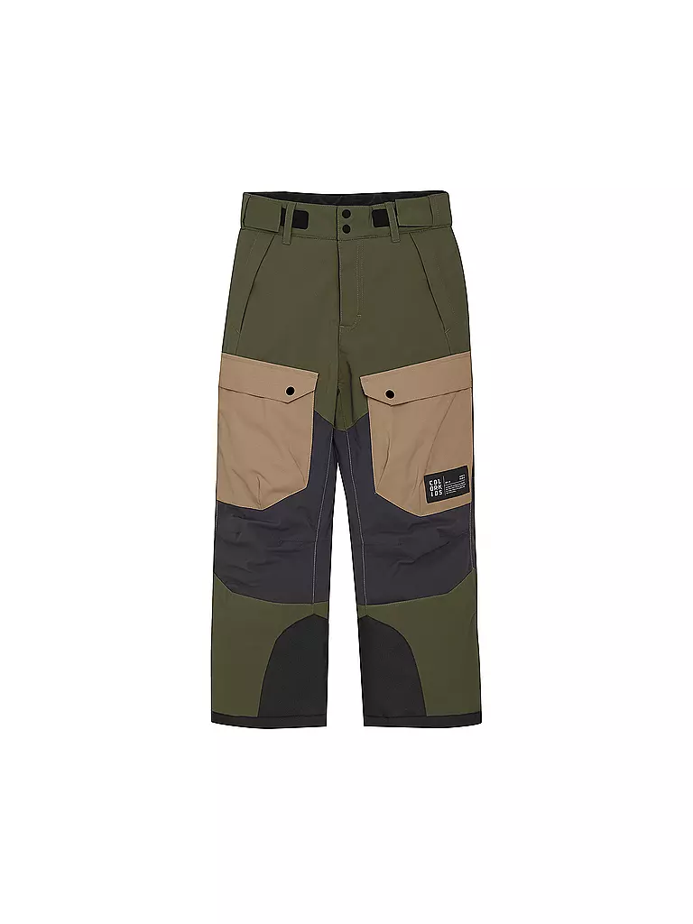 COLOR KIDS | Pantalon de ski enfant Colorblock | Olive