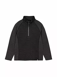 COLOR KIDS | Sous-pull zippé enfant en polaire rayé | Noir