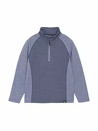 COLOR KIDS | Sous-pull zippé enfant en polaire rayé | Lilas