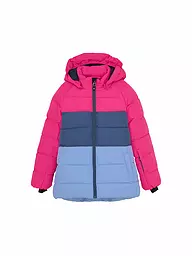 COLOR KIDS | Veste de ski matelassée Colorblock pour fille | Rose vif