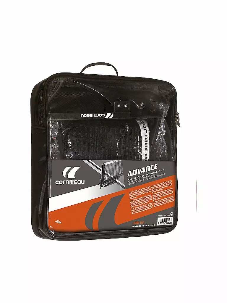CORNILLEAU | Set de filet de tennis de table Advanced | Noir