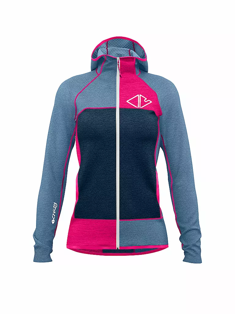 CRAZY | Damen Fleecejacke Pull Ionic | Pétrole