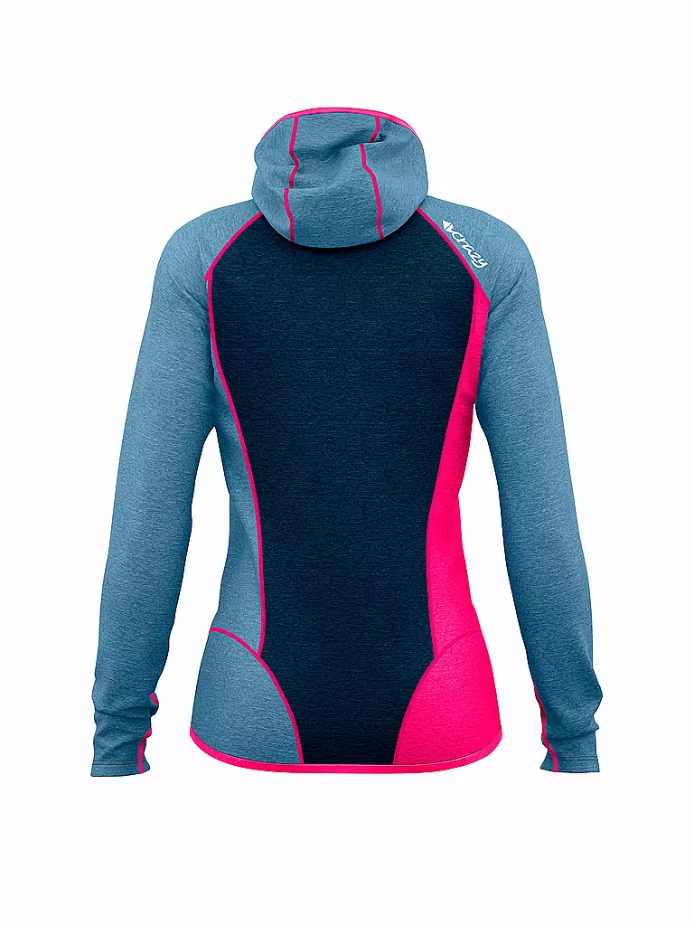 CRAZY | Damen Fleecejacke Pull Ionic | Pétrole