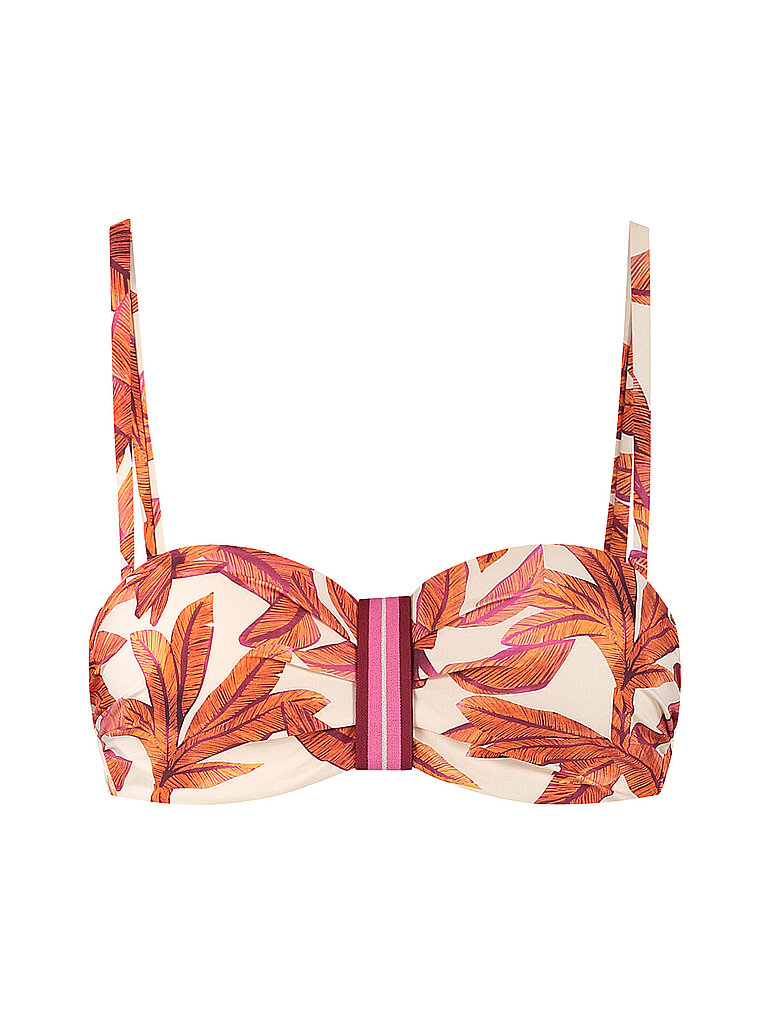 Damen Bikinioberteil Bandeau orange 42D