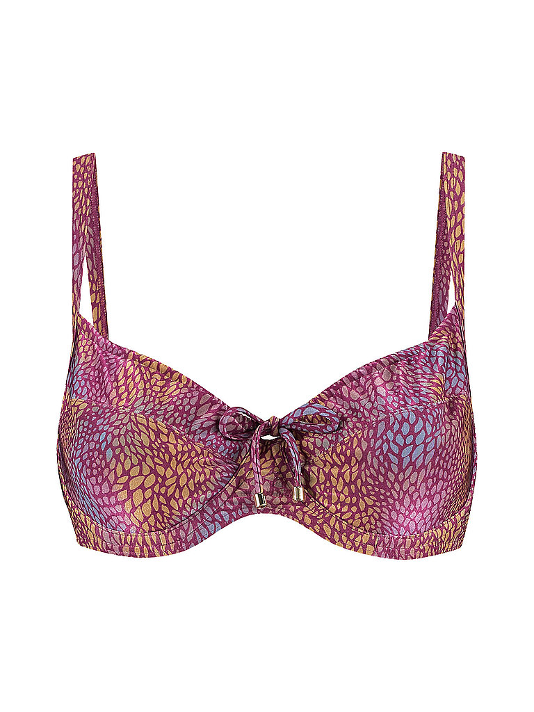 Haut de bikini rouge foncé 40C
