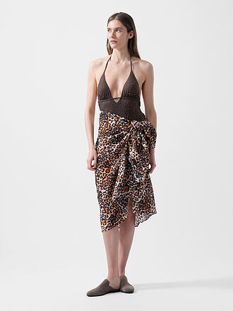 DARLING HARBOUR | Pareo Femme Grand Léopard