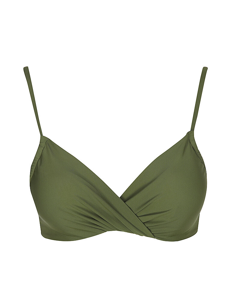Haut de bikini torsadés olive 42