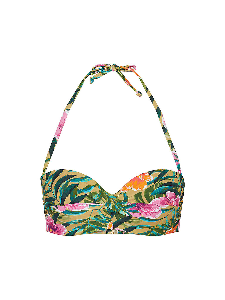 Haut de bikini torsadés vert 40C