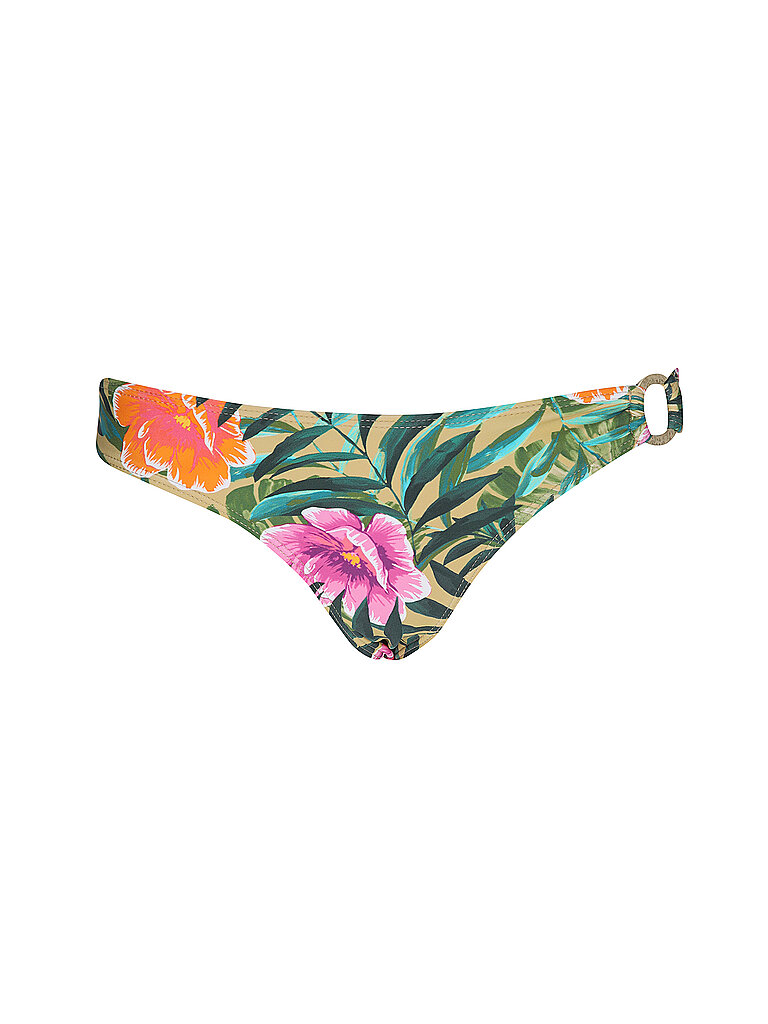 Bas de bikini avec anneau décoratif vert 40
