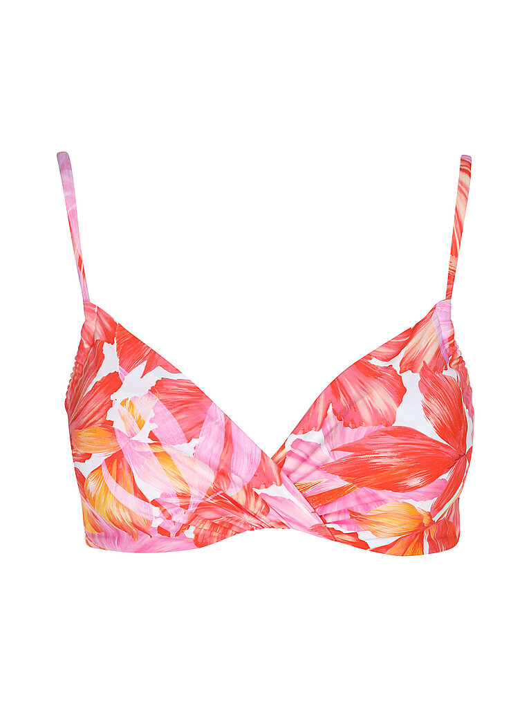Haut de bikini torsadé rouge 36