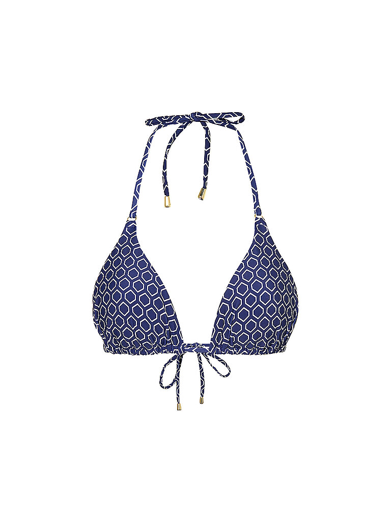 Haut de bikini triangles bleu marine 36