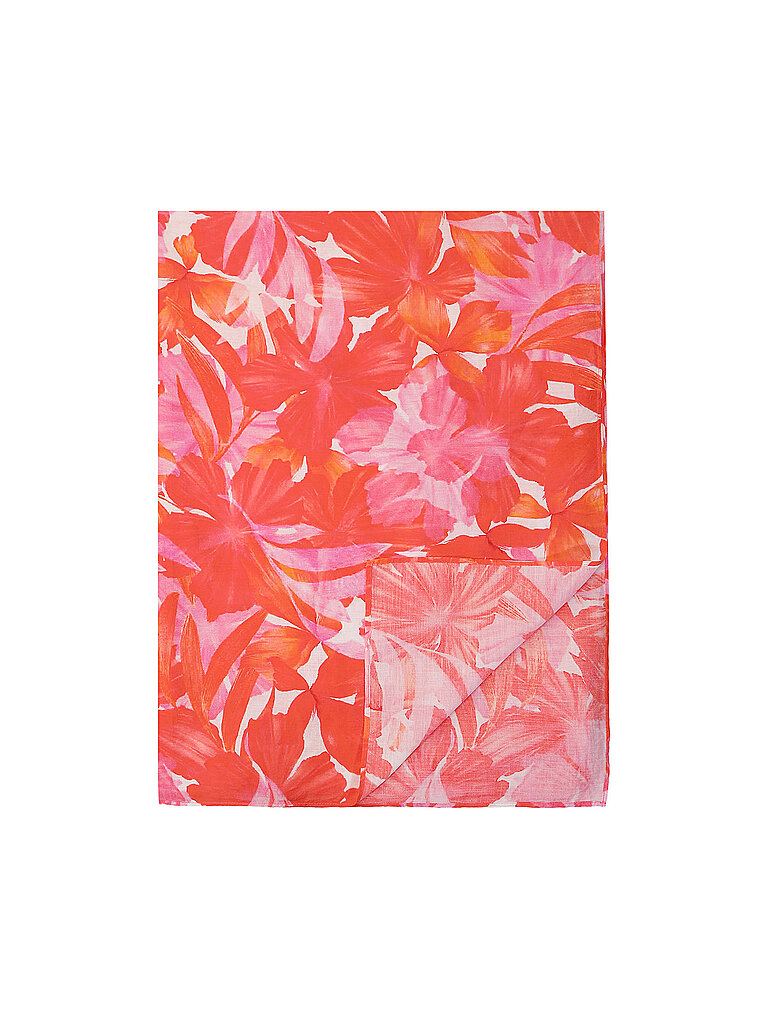 Paréo Grand Fleur Hawaïenne rouge