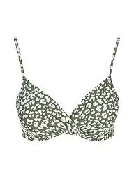 DARLING HARBOUR | Haut de bikini torsadé pour femmes | Olive