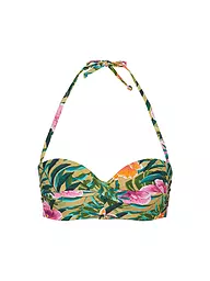 DARLING HARBOUR | Haut de bikini torsadé pour femmes | Vert
