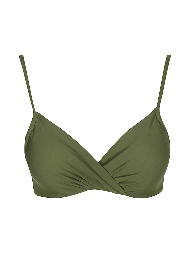 DARLING HARBOUR | Haut de bikini torsadé pour femmes | Olive
