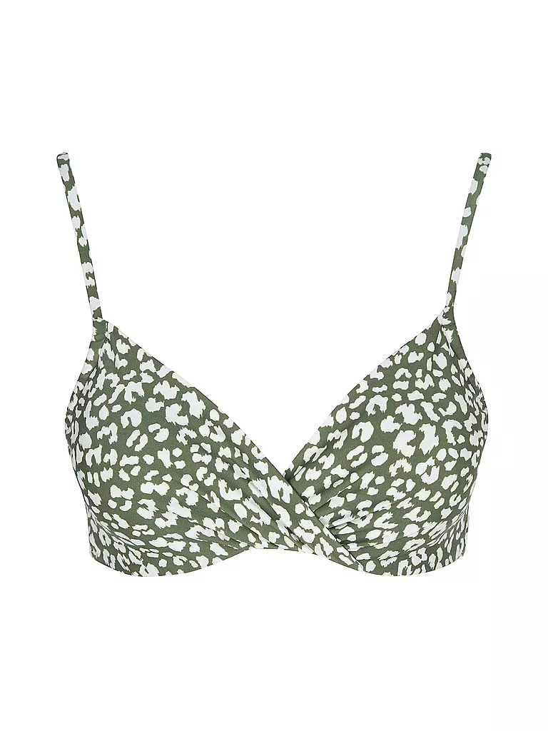 DARLING HARBOUR | Haut de bikini torsadé pour femmes | Olive