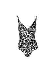DARLING HARBOUR | Maillot de bain femme col en V | Noir