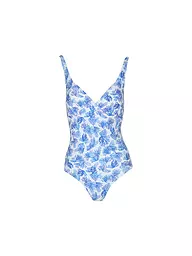 DARLING HARBOUR | Maillot de bain femme col en V | Bleu