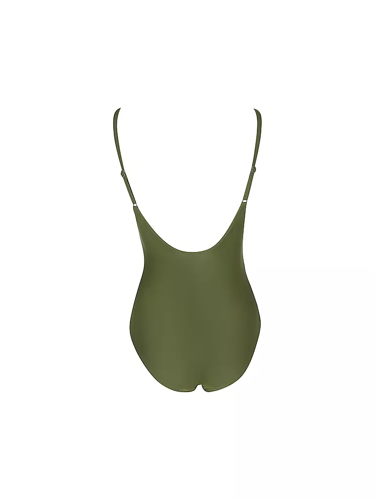 DARLING HARBOUR | Maillot de bain femme col en V | Olive