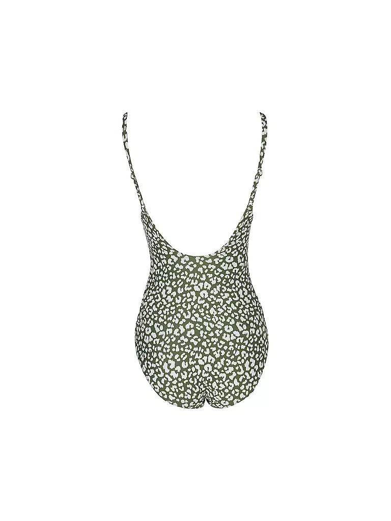 DARLING HARBOUR | Maillot de bain femme col en V | Olive