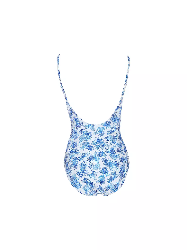 DARLING HARBOUR | Maillot de bain femme col en V | Bleu
