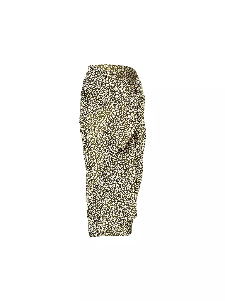 DARLING HARBOUR | Paréo Femme Grand Imprimé Léopard | Olive