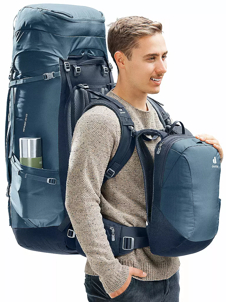 DEUTER | Sac à dos Voyager 65+10 L | Bleu foncé