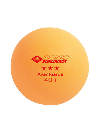 DONIC SCHILDKRÖT | Balle de tennis de table 3 étoiles Avantgarde Poly 40+, 3 pièces ORANGE