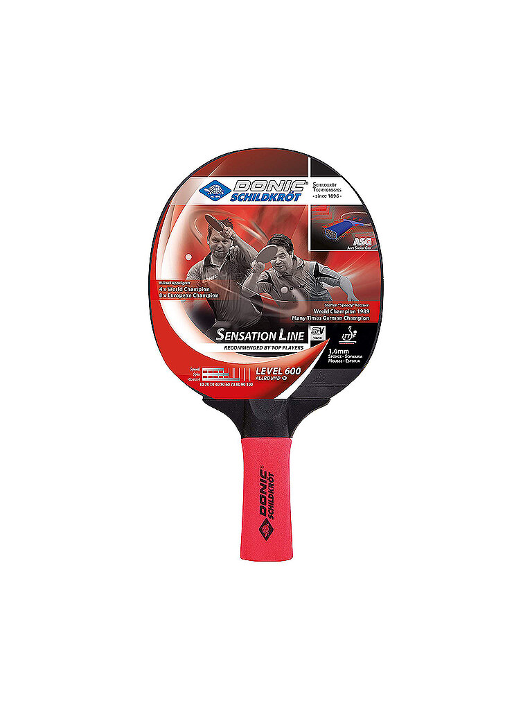 Raquette de tennis de table Sensation 600 rouge