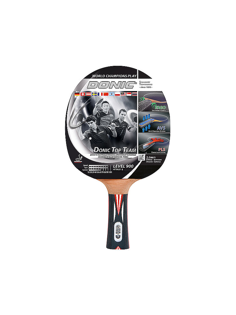 Raquette de tennis de table Top Team 900 noir