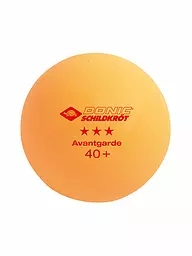 DONIC SCHILDKRÖT | Balle de tennis de table 3 étoiles Avantgarde Poly 40+, 3 pièces BLANC | Orange
