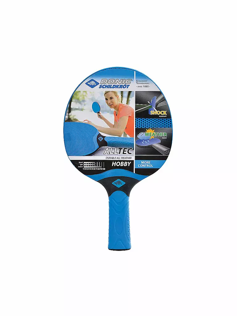 DONIC SCHILDKRÖT | Raquette de tennis de table Alltec Hobby | Bleu