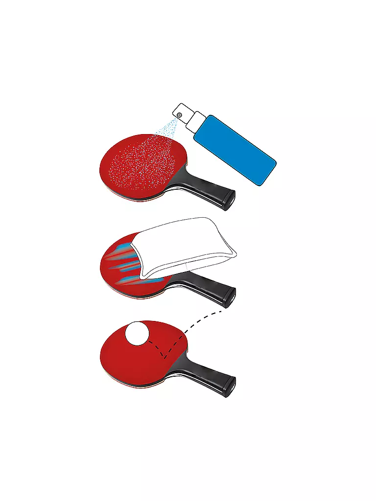 DONIC SCHILDKRÖT | Set de nettoyage pour revêtements de tennis de table |