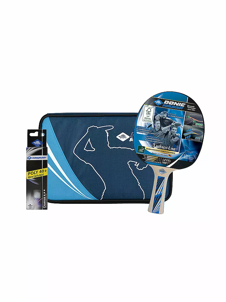 DONIC SCHILDKRÖT | Set de tennis de table Premium Legends 700 FSC | Bleu