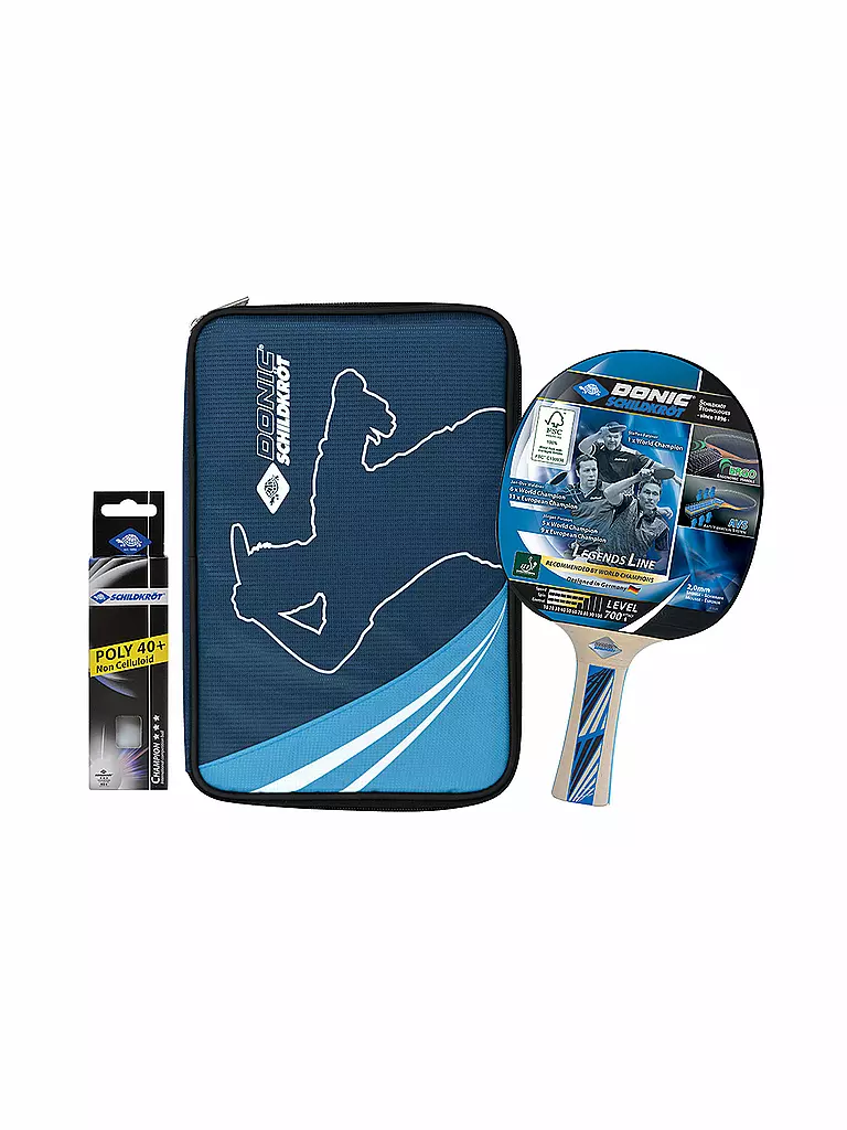 DONIC SCHILDKRÖT | Set de tennis de table Premium Legends 700 FSC | Bleu