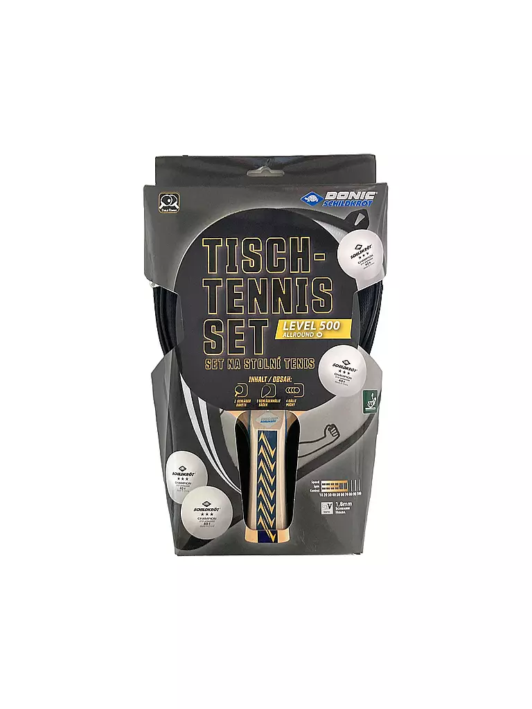 DONIC SCHILDKRÖT | Tischtennisschläger Set Appelgrn 500 | Noir